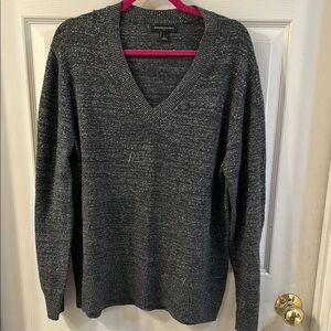 Charcoal V-Neck Sweater